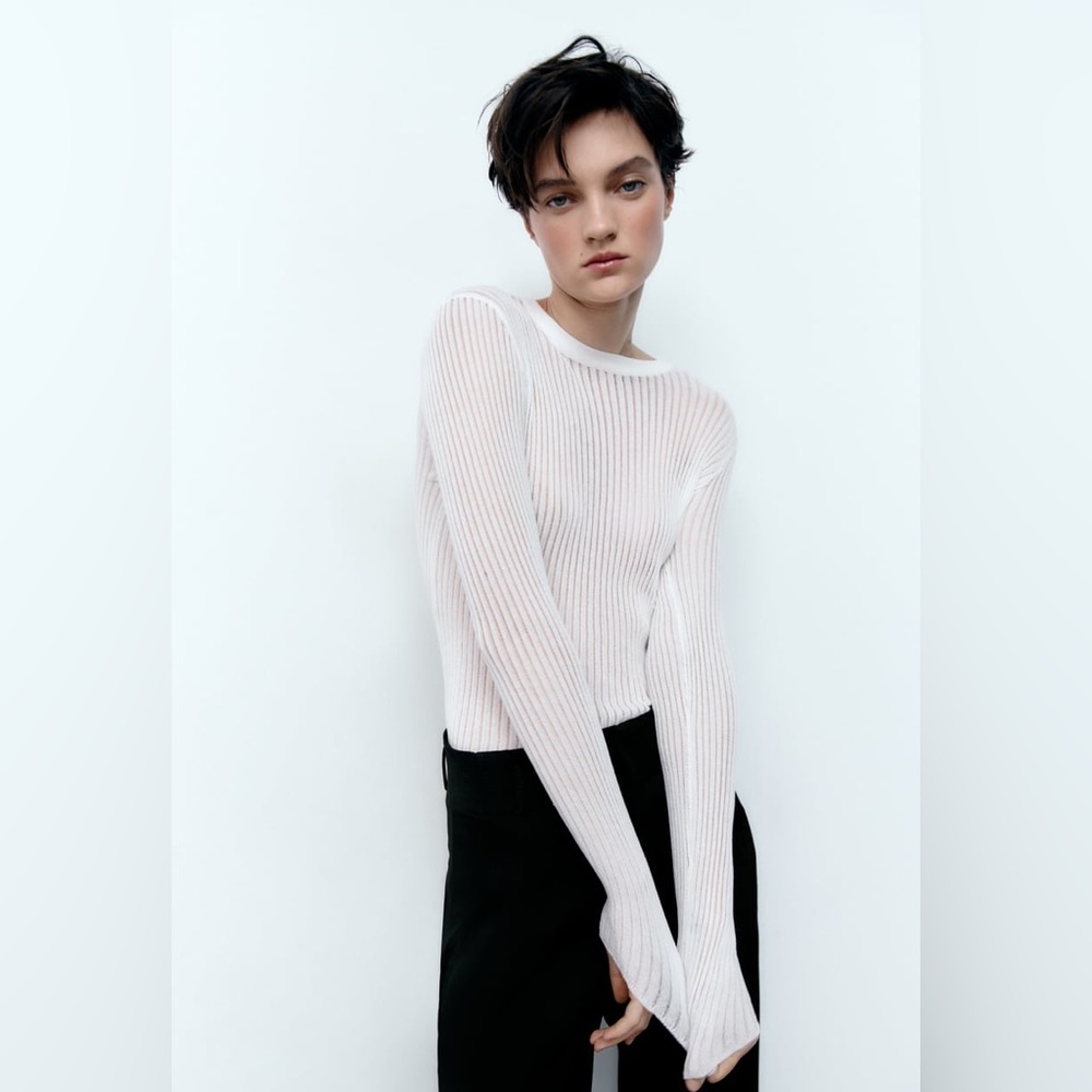 Zara Ribbed top